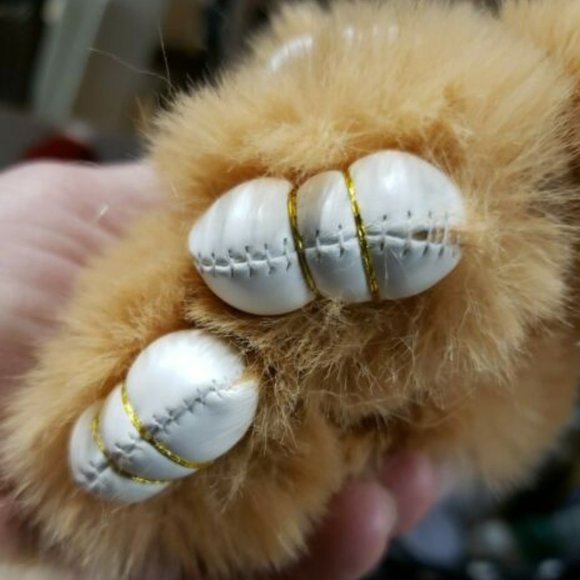 Furry Bunny Rabbit Plush Keychain - Picture 7 of 11